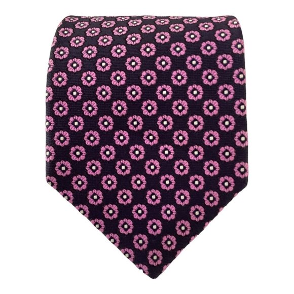 Brooks Brothers Other - BROOKS BROTHERS MAKERS & MERCHANTS Pink Flower Silk Tie 58"-3.7" EC